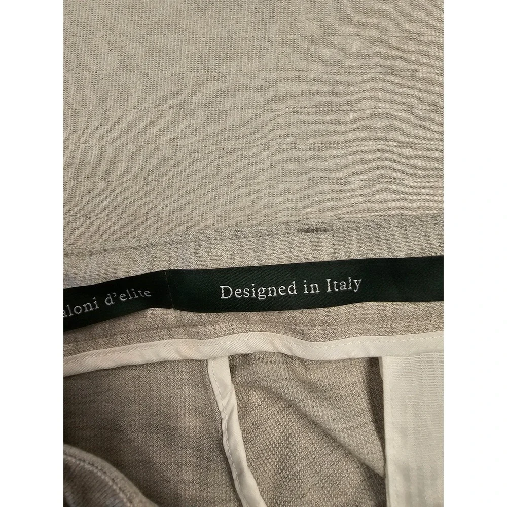 Maczoo Gray Wool Blend Modern Fit Trousers Designed‎ in Italy Size 48 WR569